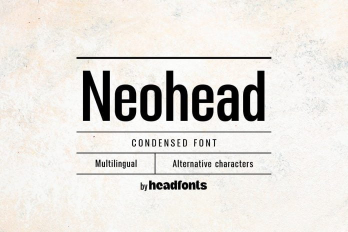Neohead Condensed Sans Serif Font
