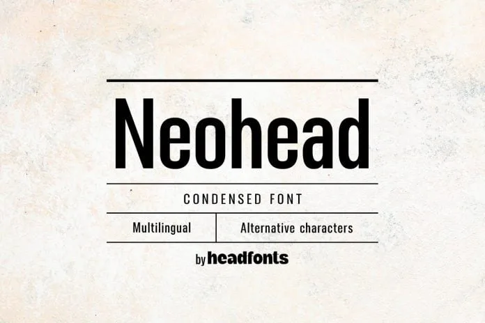 Neohead Condensed Sans Serif Font