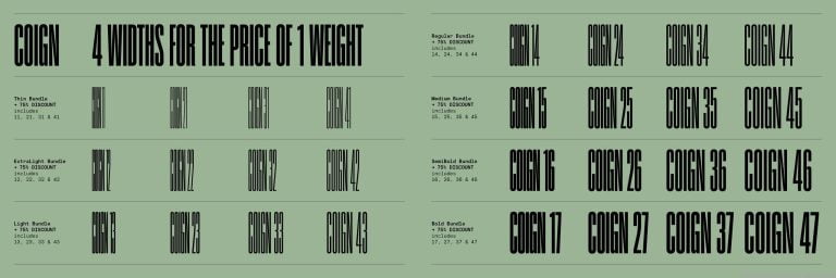 Coign Pro Font Family