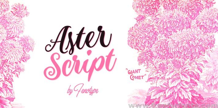 Aster Script Font