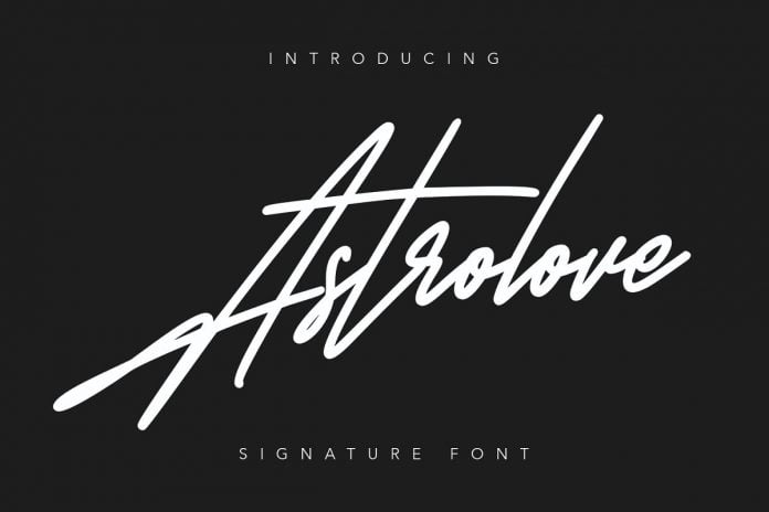 Astrolove Signature Font