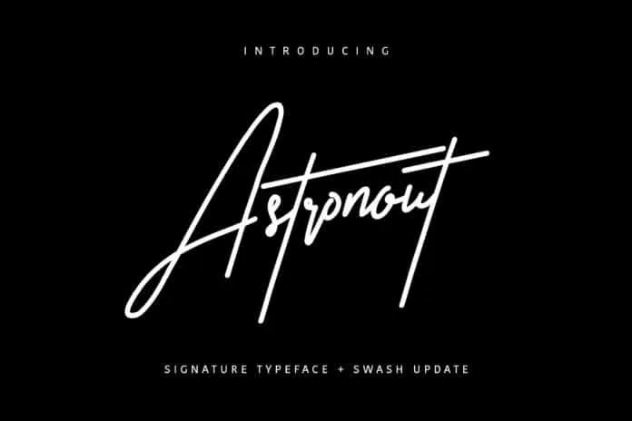 Astronout Signature Font