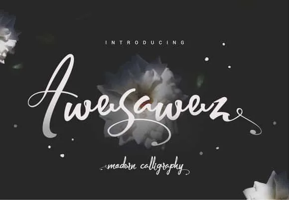 Awesawez Script Font Awesawez Script Font