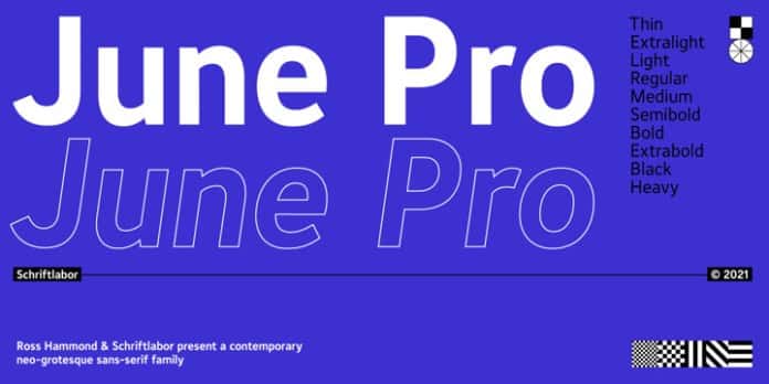 June Pro Font Family