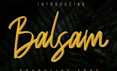Balsam Brushline Font