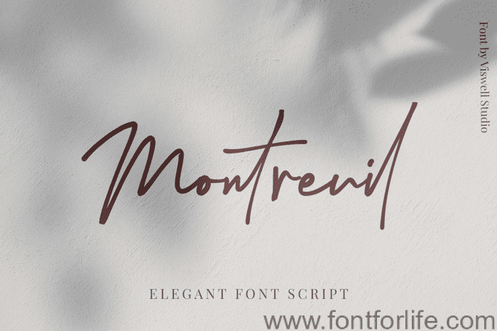 Montreuil Signature Font