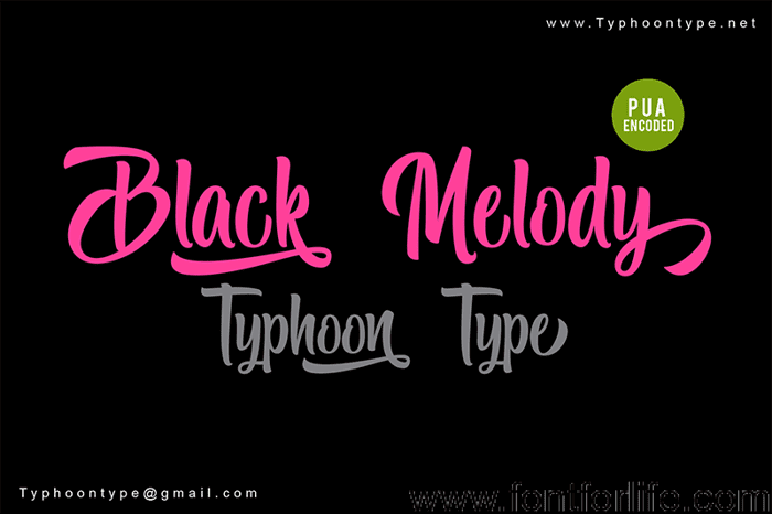 Black Melody Font