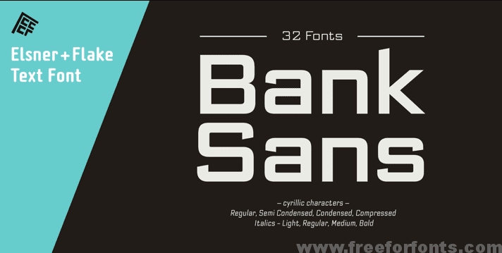 Bank Sans EF Font Free Download