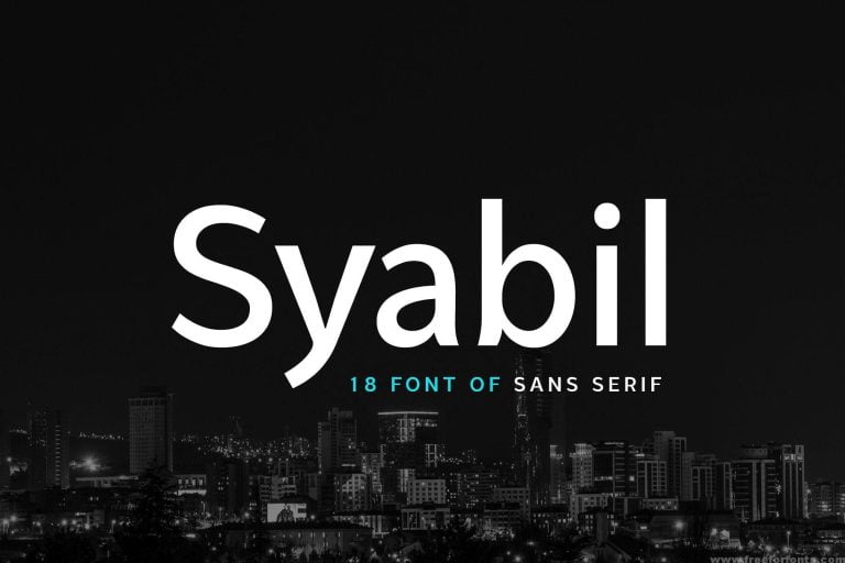Syabil Sans Serif Font free download