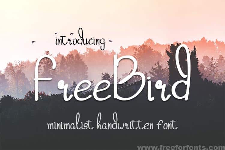 Freebird Handwritten Font