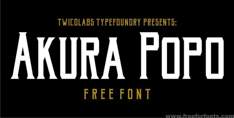 Akura Popo Pro Font