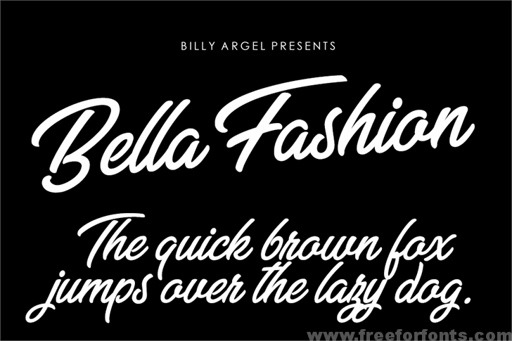 Bella Fashion Personal Use font