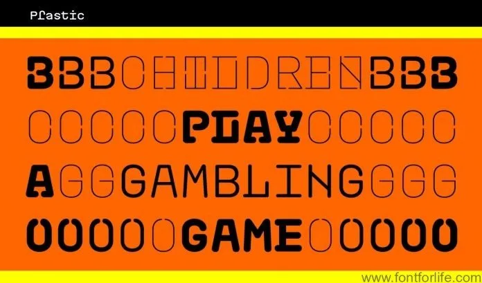 Plastic Font