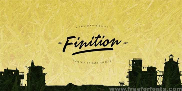 Finition PERSONAL USE ONLY font