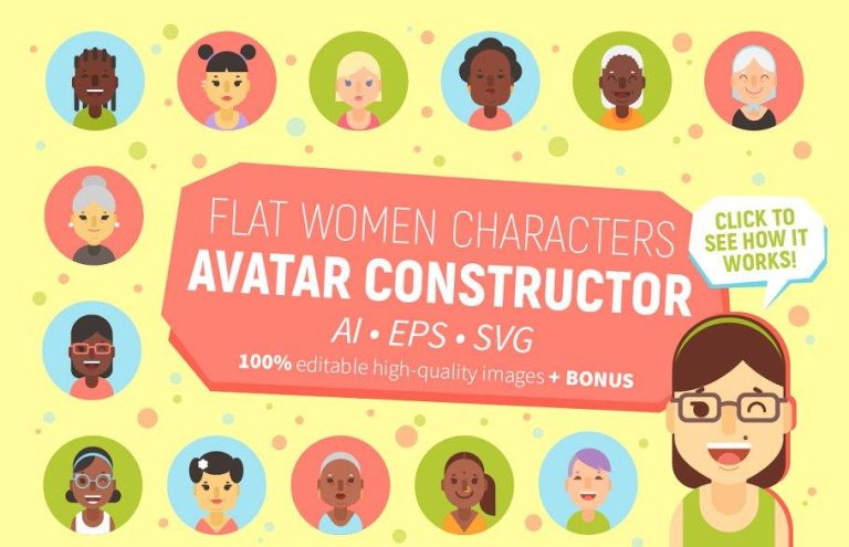Women Characters Avatar Constructor