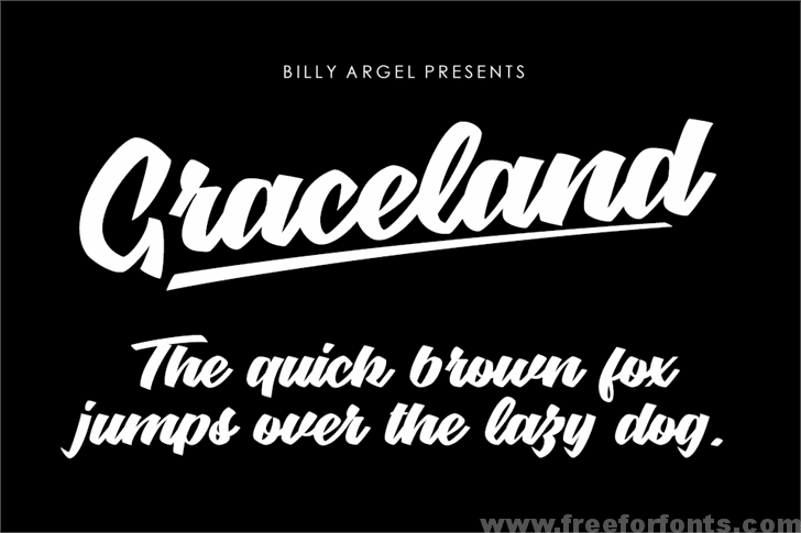 Graceland Personal Use font
