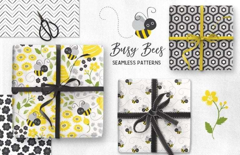 Busy Bees Baby Vector Patterns