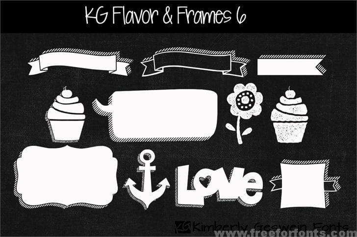 KG Flavor And Frames Six font