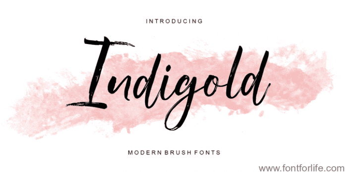 Indigold Script Font
