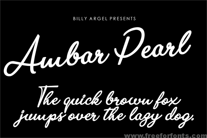 Ambar Pearl Personal Use font