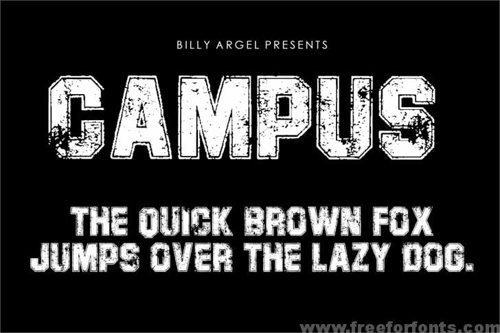 CAMPUS PERSONAL USE font