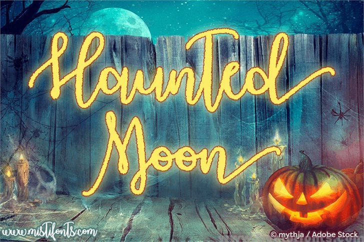 Haunted Moon font