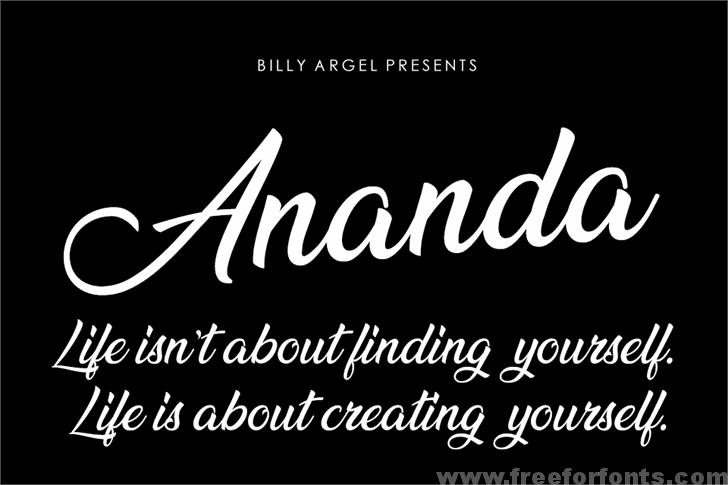 Ananda font