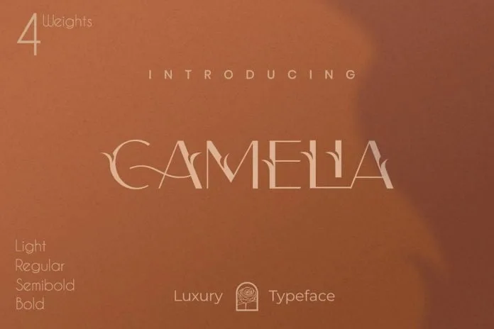 Camelia Sans - Unique Florist Typeface