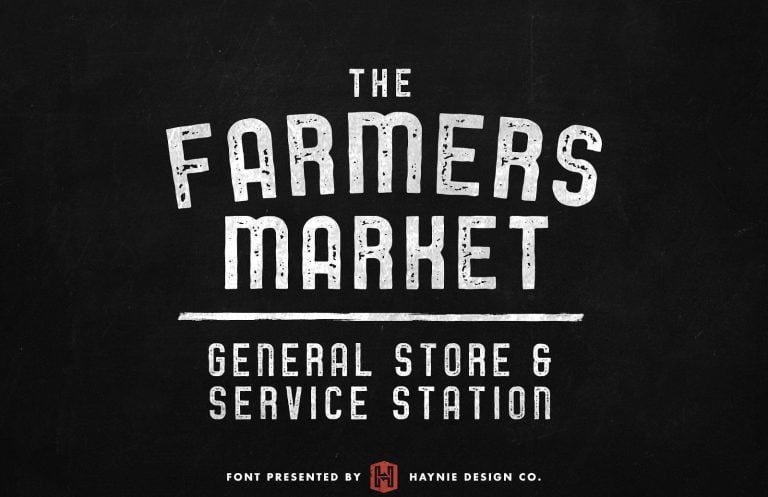 Service Station Vintage Market Font free download