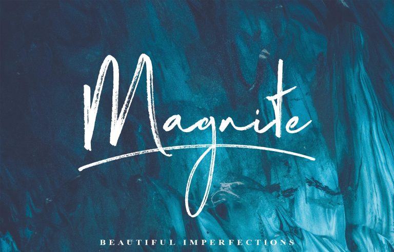 Magnite Brush Script Font Family – 4 Fonts free download