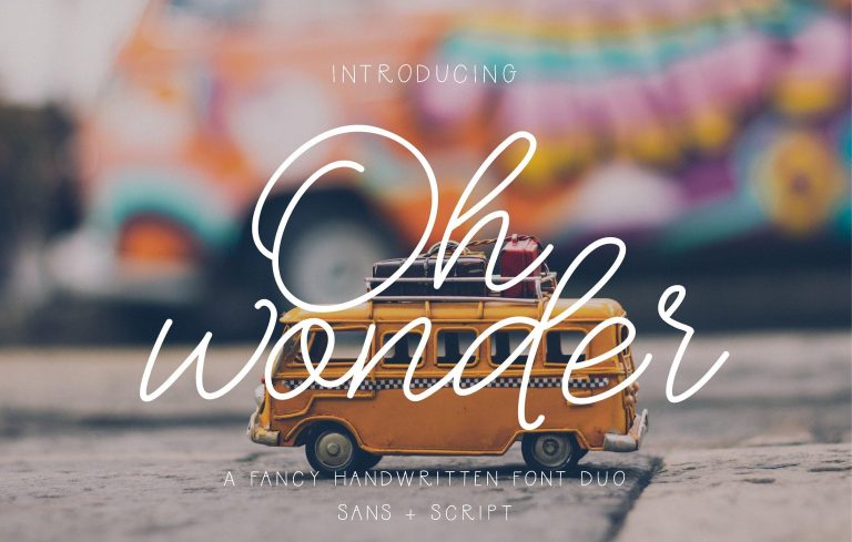 Oh Wonder Family – 4 Fonts free download