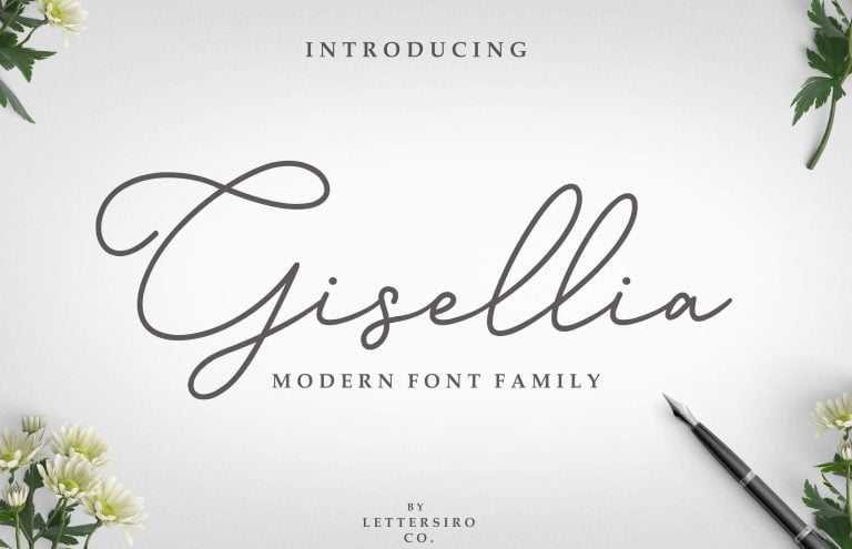 Gisellia – Modern Font Family free download