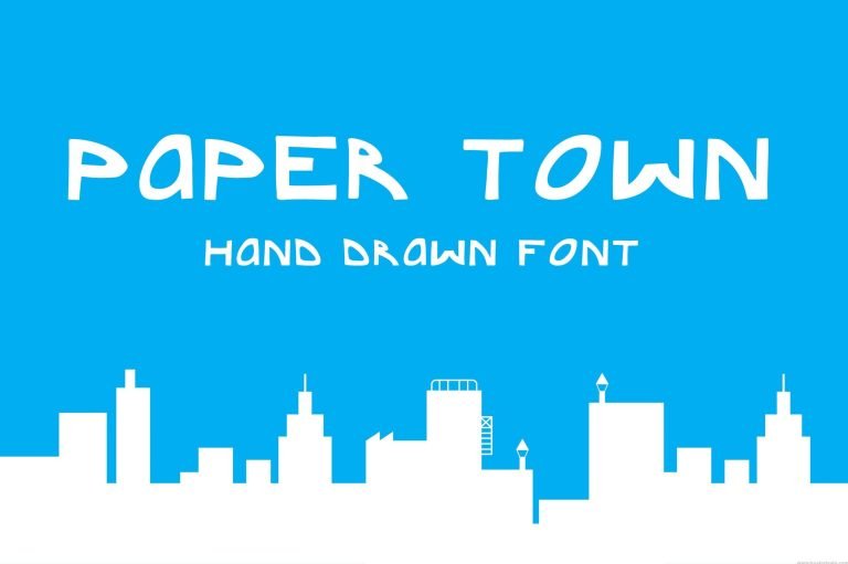 Paper town font free download