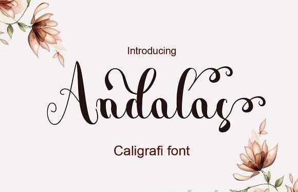 Andalas free fonts