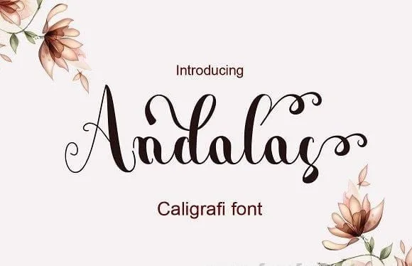 Andalas free fonts