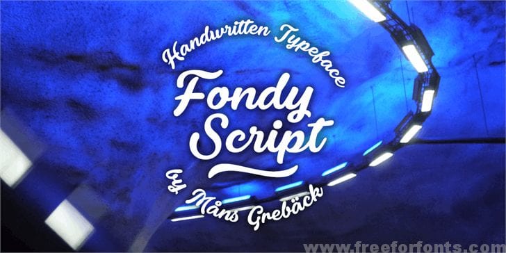 Fondy Script PERSONAL USE ONLY font