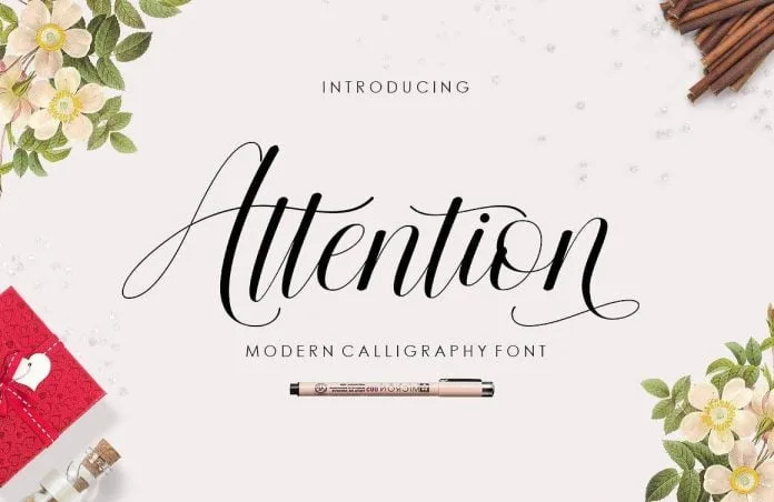 Attention Script Fonts