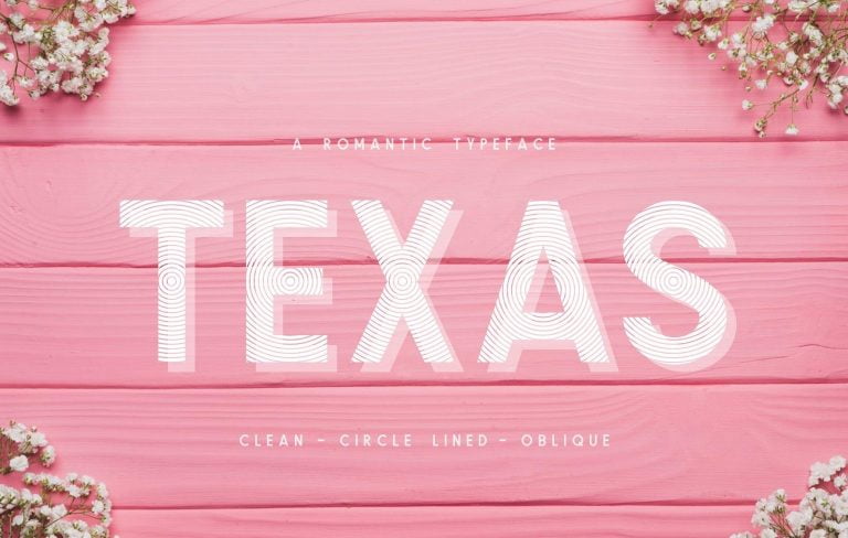 Texas  A Romantic Typeface free download