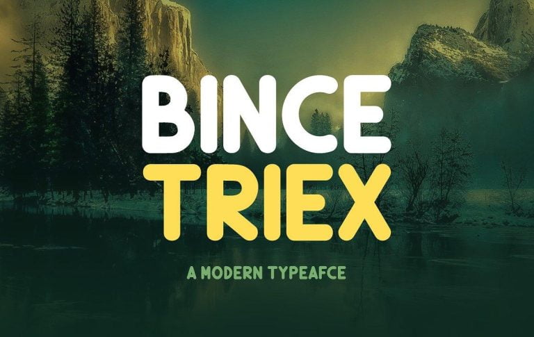 Bince Triex Typeface free download