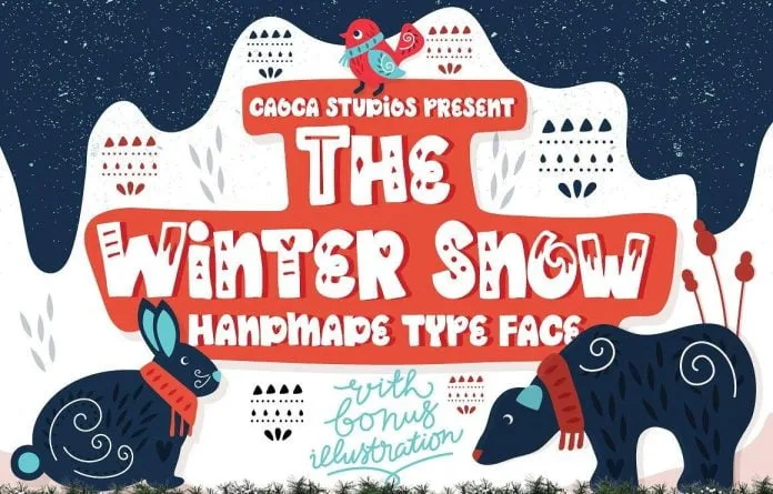 The Winter Snow Font