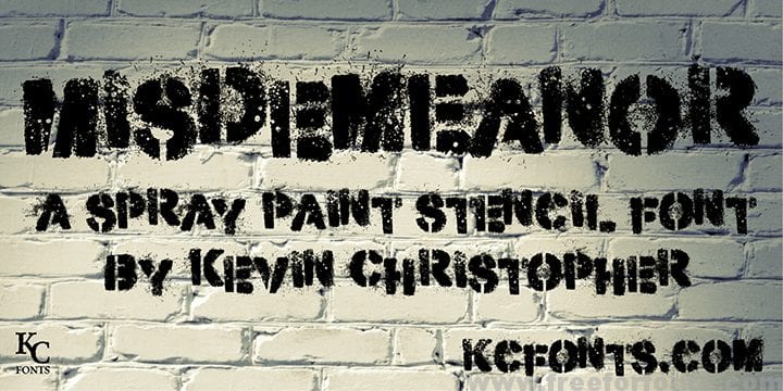 Misdemeanor font
