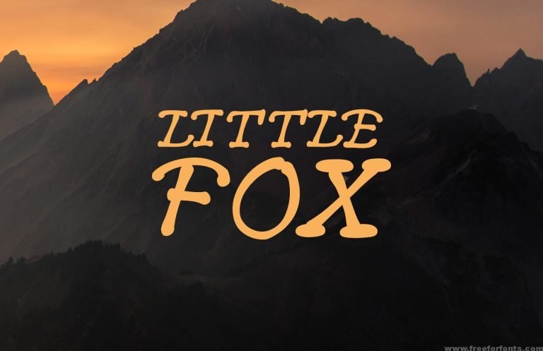 Little Fox – Hand Drawn Font Free Download
