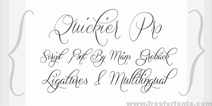 Quickier Demo font
