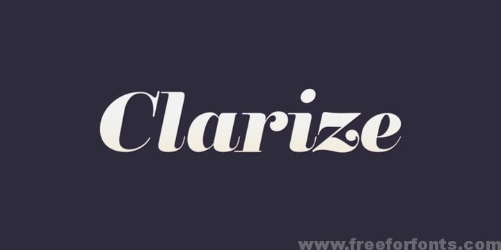 Clarize Font Family – 10 Fonts Free Download