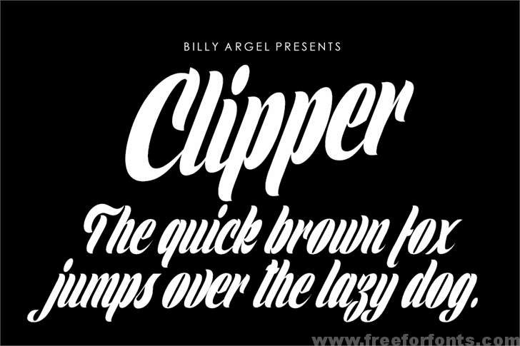 Clipper Personal Use font