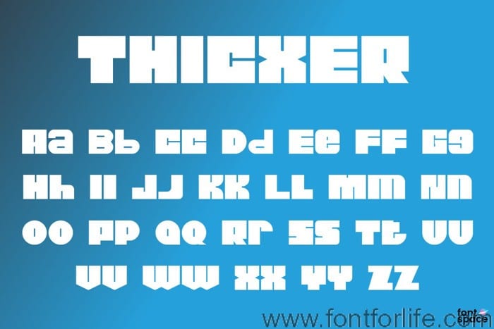 Thicxer Font