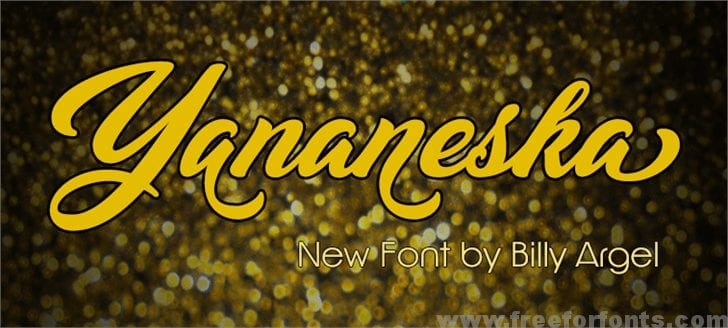 Yananeska Personal Use font