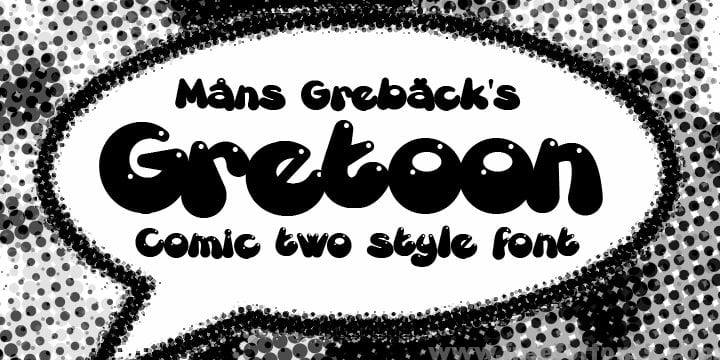 Gretoon font