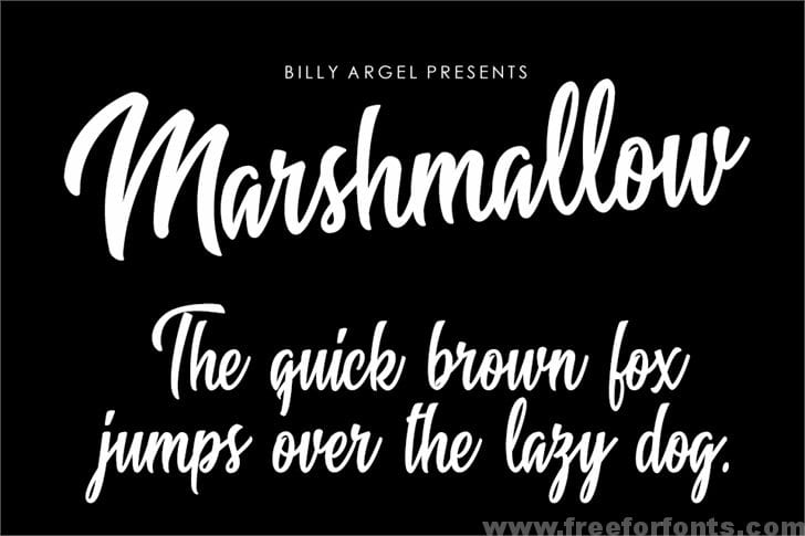 Marshmallow Personal Use font