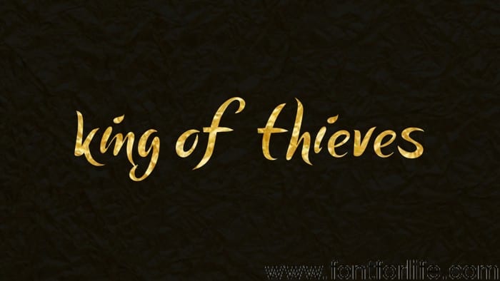 king of thieves Font